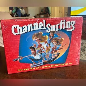 Brand New/Sealed Milton Bradley 1994 Channel Surfing Board Game - Vintage